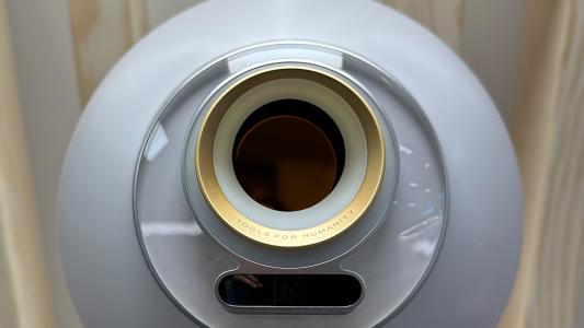 A close up of one of World Network's Orbs